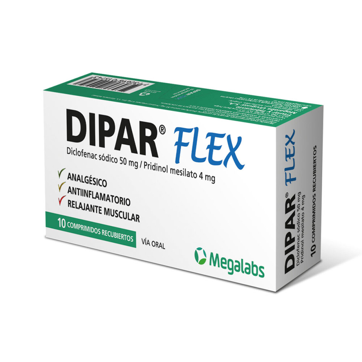 Dipar Flex 10 Comprimidos | Medicación Muscular 