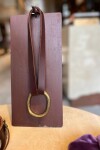 Big Oval Necklace Chocolate