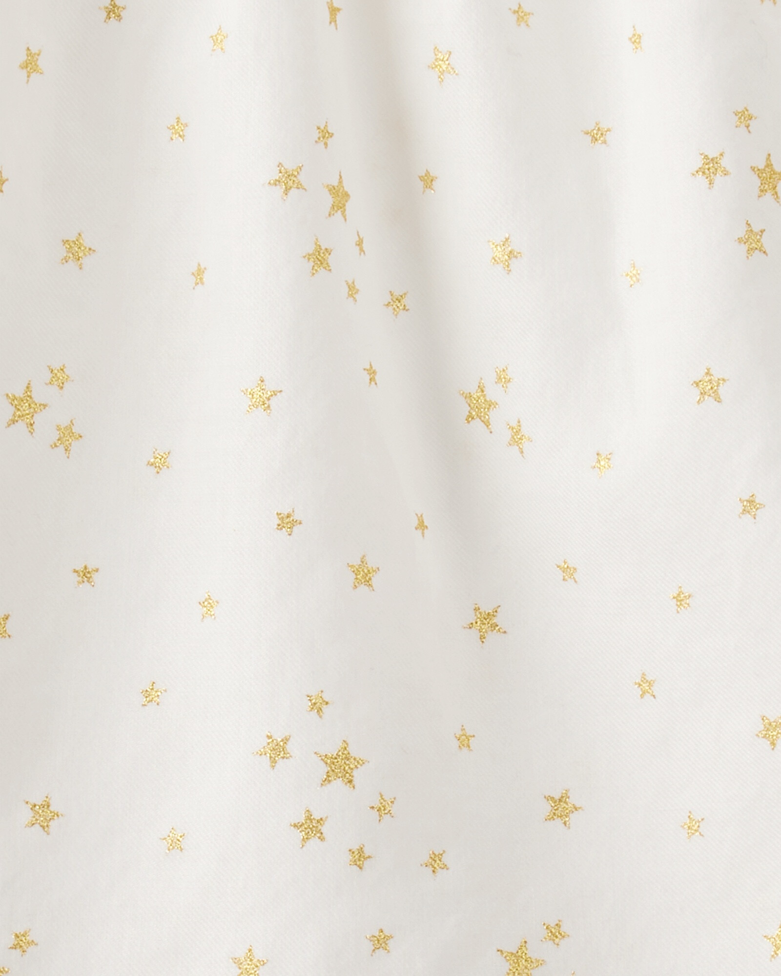 Blusa de algodón, manga larga, diseño estrellas Sin color