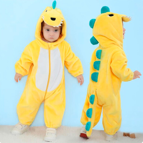 Pijama Disfraz Infantil Dinosaurio Amarillo
