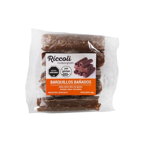 Barquillos Bañados De Chocolate Sin Gluten Riccoli Barquillos Bañados Riccoli