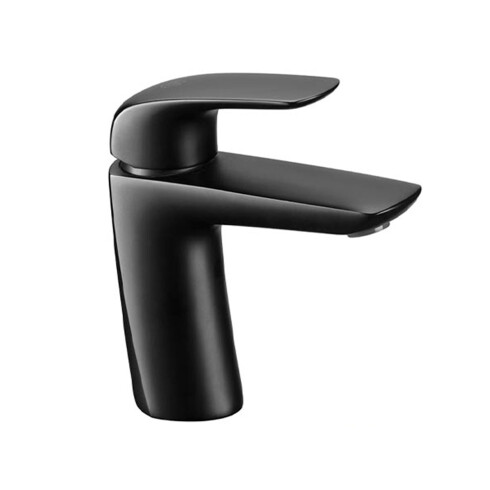 LAVATORIO MONOCOMANDO NEGRO SIN DESAG MATE EPUYEN NEGRO