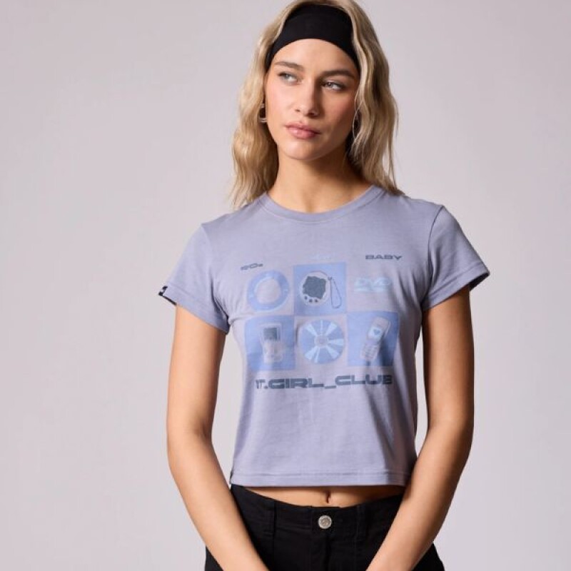 T-shirt corta CATINA Dixie Gris Claro