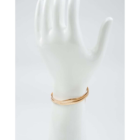 Pulseras Flexibles Metal Dorado