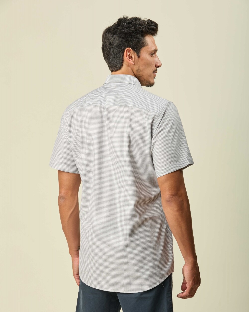 Camisa Manga Corta Cuadros