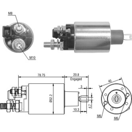 AUTOMATICO DE ARRANQUE - SOLENOID.24V LUCAS INDIEL CAMION FORD-VW ZM AUTOMATICO DE ARRANQUE - SOLENOID.24V LUCAS INDIEL CAMION FORD-VW ZM