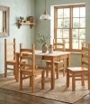 Juego de comedor Extensible 4 Sillas Mad Maciza 120 a 160 cm Natural