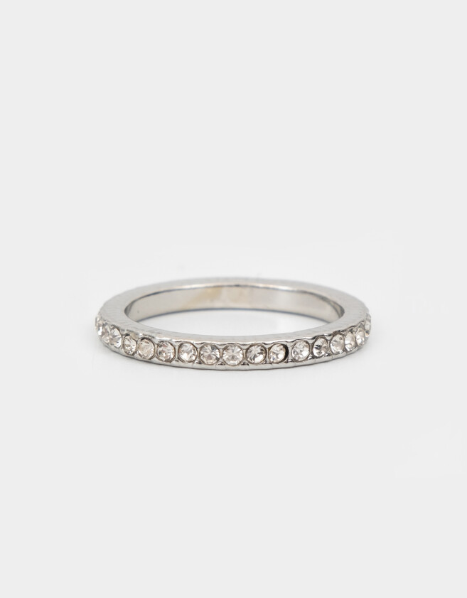 Anillos Chicos Con strass Anillo Con Strass - Plateado
