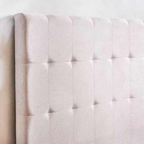 Respaldo Capitoneado Lily 160cm Gris Claro