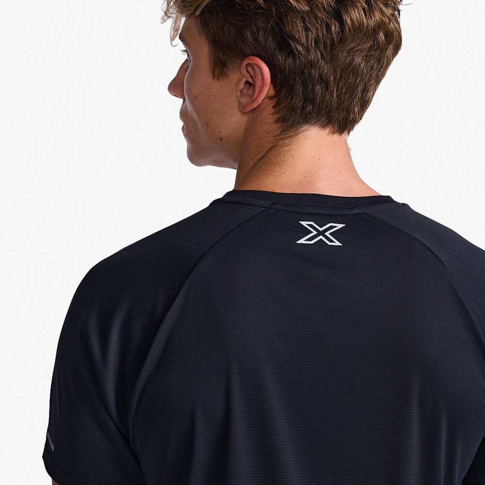 Polo Running Aero Tee Hombre Black/silver Reflective