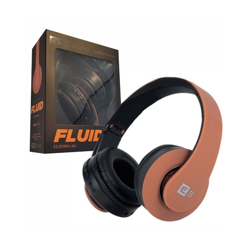Auriculares Bluetooth EuroSound Fluid Marrón