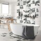 PORCELANATO 25X25 SIN RECTIFICAR MATE BLANCO RUSTICO GAMAS DE BLANCO