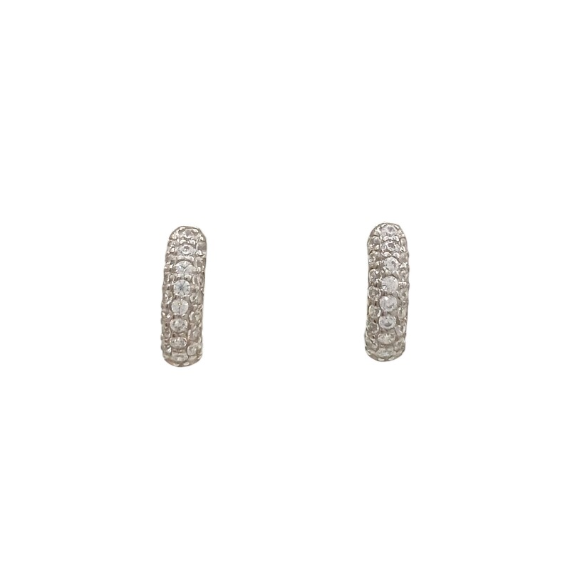 Caravanas Aro-Plata 925-Piedra zirconia-CA3022 Conpiedra