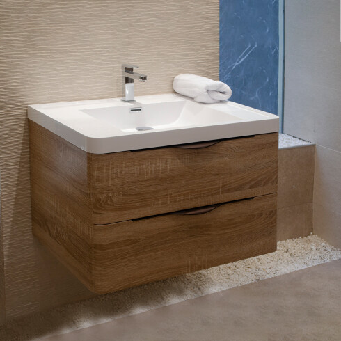 MUEBLE DE BAÑO ROBLE CLARO AQUALIA 70x48x50cm ROBLE CLARO