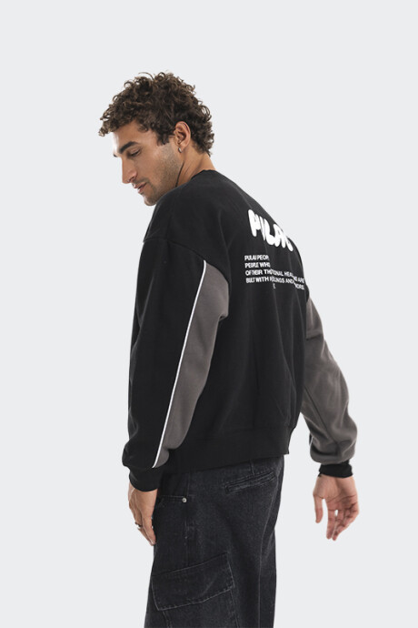 Buzo Pulau Crewneck Negro