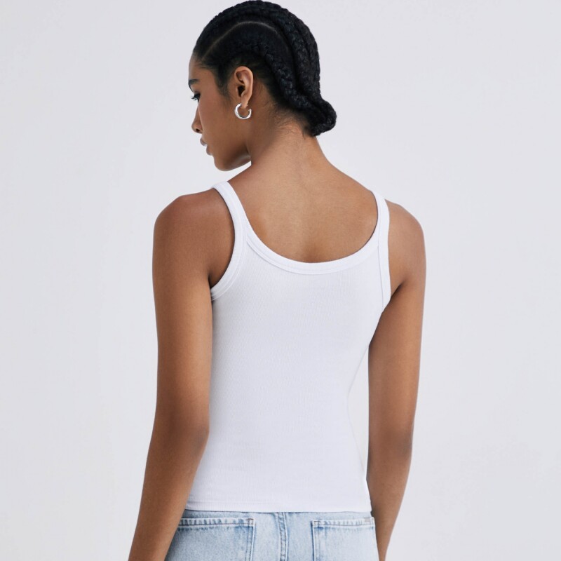 CAMISETA REGATA FEM BRANCO