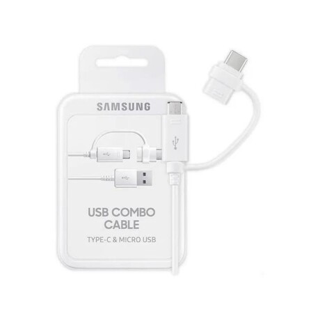 Cable De Datos Samsung Micro USB mas Adaptador Tipo USB-C Cable De Datos Samsung Micro USB mas Adaptador Tipo USB-C