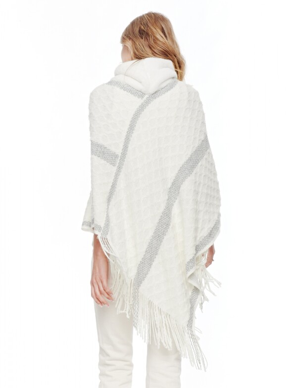 Poncho Cuello Velour BLANCO
