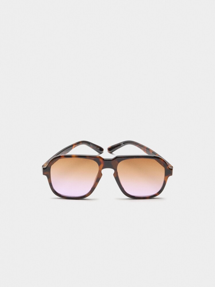 Gafas De Sol Redondas marron