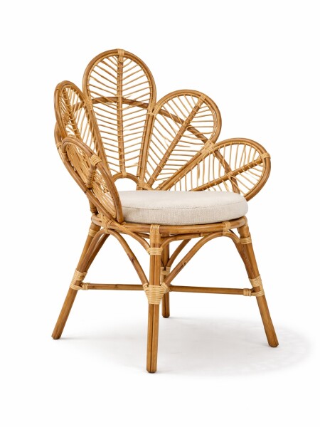 BUTACA FLOWER RATAN NATURAL