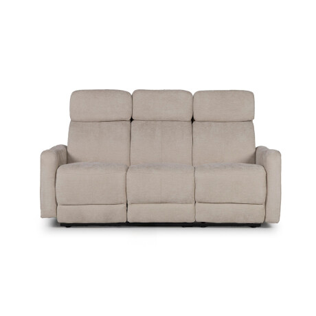 Sofá Pacific (Reclinable) - 3 cuerpos - Tela Microfibra XHR-3 (Beige)