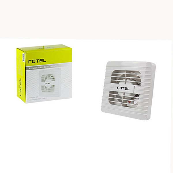 EXTRACTOR ROTEL BAÑO 6” 25W 20x20 -70369 Sin color