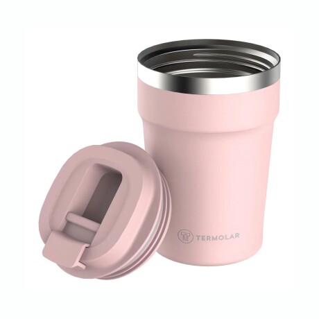 VASO TERMICO TERMOLAR CON TAPA 380ML Vaso Térmico TERMOLAR Con Tapa Capacidad 380ML - Rosado