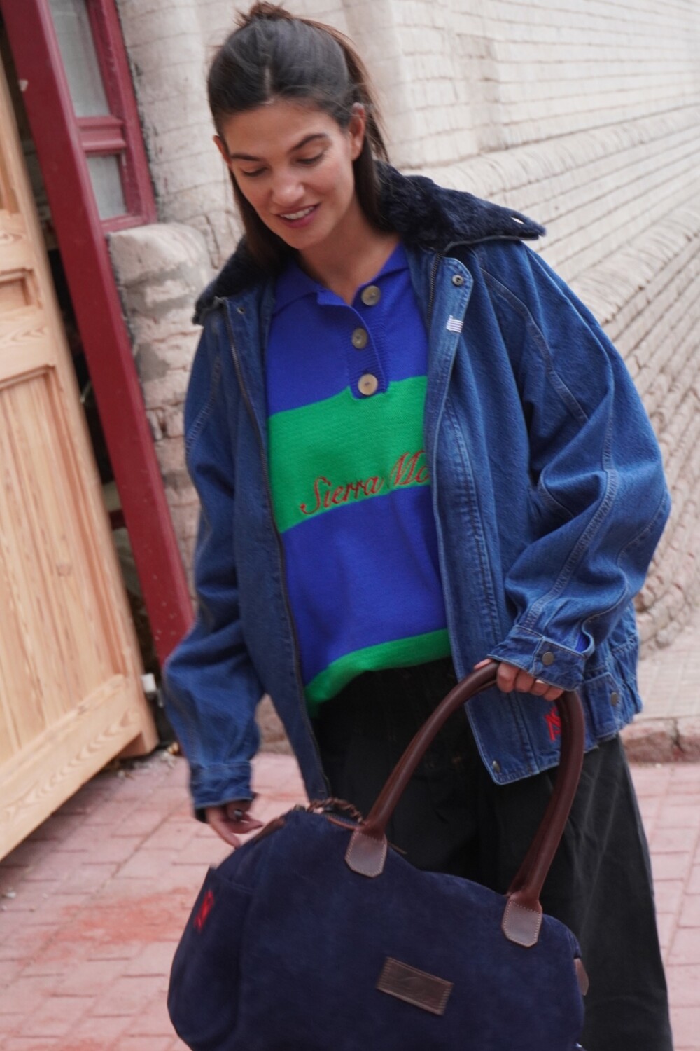 Heart Break Handbag Azul Marino