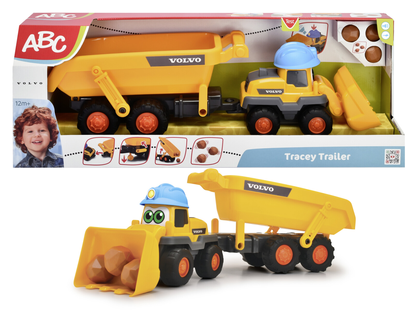 Excavadora Abc Volvo Tracey Trailer 65 cm 