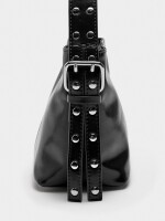 Bolso Bombonera Con Tachuelas negro