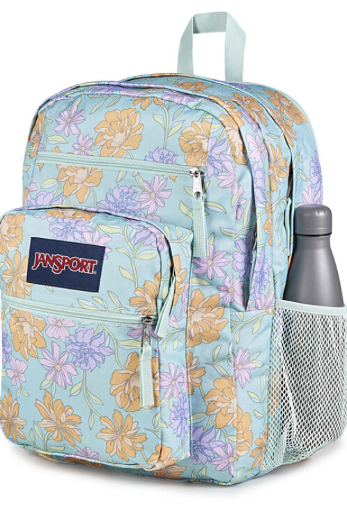 MOCHILA JANSPORT BIG STUDENT FADED FLORAL FRESH MINT