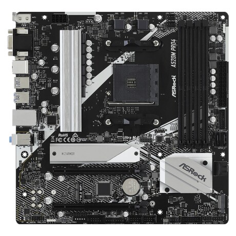 Tarjeta Madre Asrock A520M PRO4 Socket AM4 001
