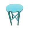 Mesa lateral redonda celeste - Producto con detalles Mesa lateral redonda celeste - Producto con detalles