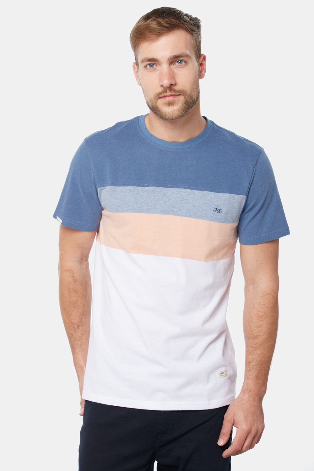 REMERA RAYADA Azul