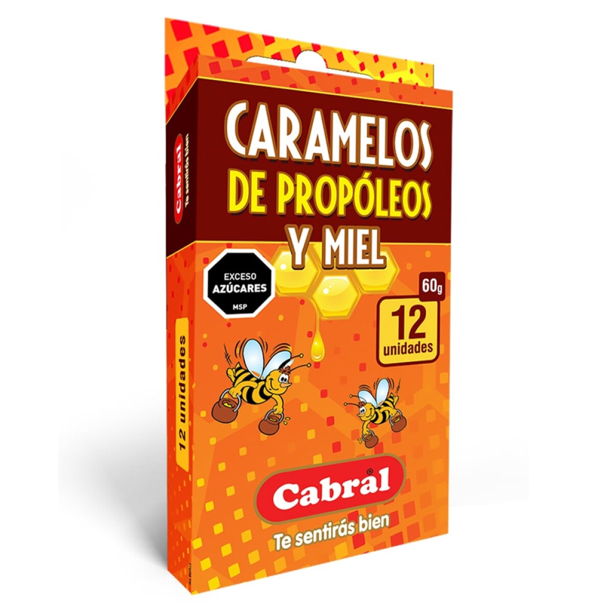 Caramelos de Propóleo y Miel 12 Unidades - Cabral 