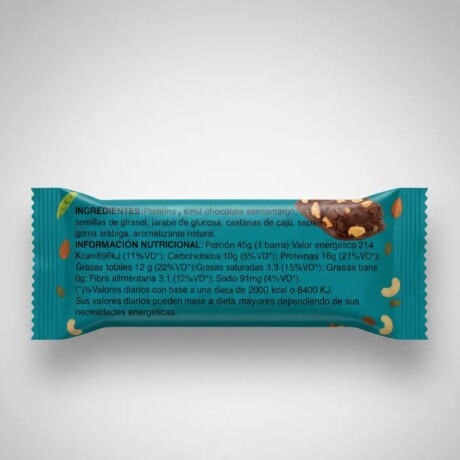Barra de Proteína 45gr Caja x16 Punto Sano Chocolate