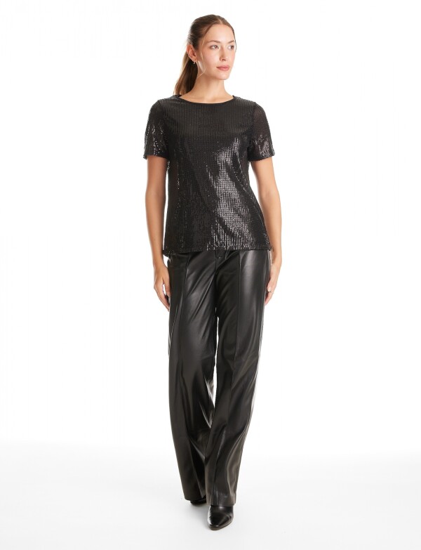 Blusa Lentejuelas NEGRO
