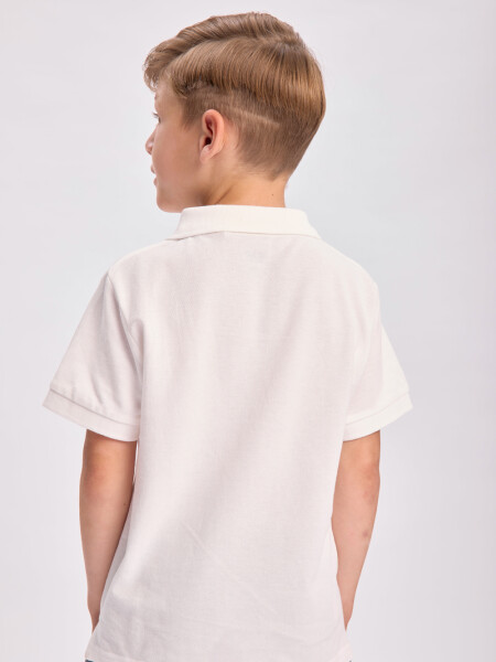 Remera polo pique Blanco