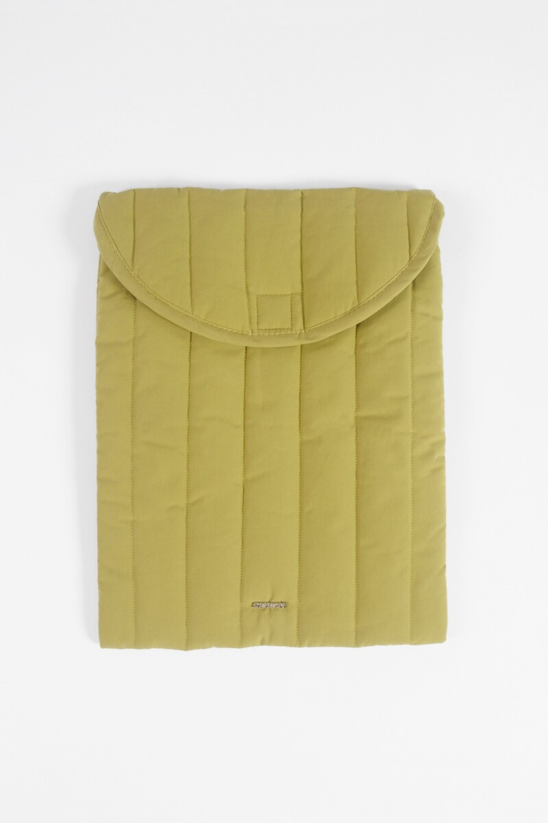 Estuche porta laptop puffy 16 pulgadas verde