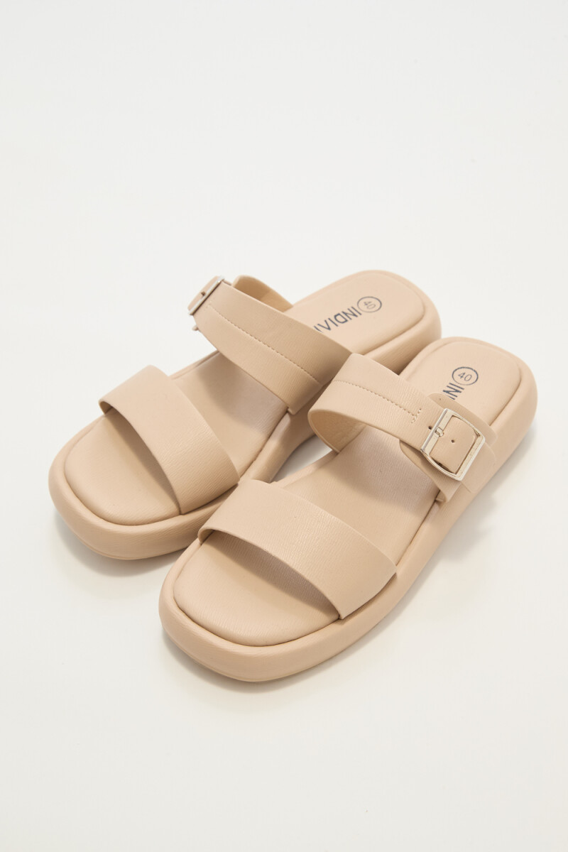 Sandalia Rutand - Beige Claro 