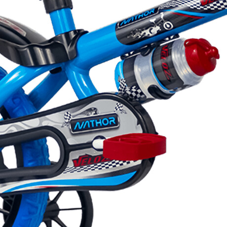 Bicicleta Niño Montaña Rod. 12 Y Caramañola Azul-Negro