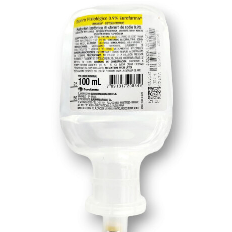 Suero Fisioloigico Eurofarma 100 Ml x 100 ML Suero Fisioloigico Eurofarma 100 Ml x 100 ML