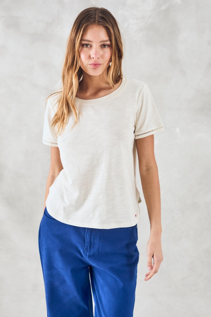 Remera Algodón - Nácar 