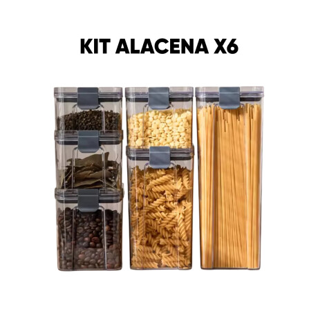 Kit De Contenedores De Cocina X6 Sc