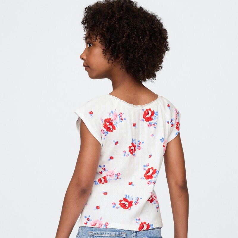 SS POINTELLE LACE TEE_SU25 WHITE FLORAL PRINT