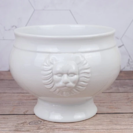Bowl de cerámica labrado león Bowl de cerámica labrado león