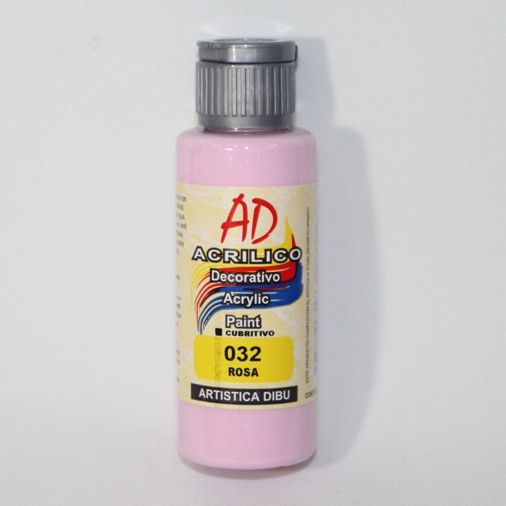 PINTURA ACRILICA ARTISTICA DIBU 60 ML. DIFERENTES COLORES COLOR ROSA 032
