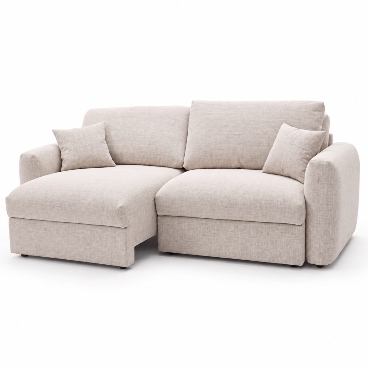 SILLÓN SOFÁ LIVING 2 CUERPOS RETRACTIL AJUSTABLE EXTENSIBLE BEIGE 