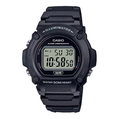 Reloj CASIO W219H-1AVDF Resina Negro Esfera 47mm 0