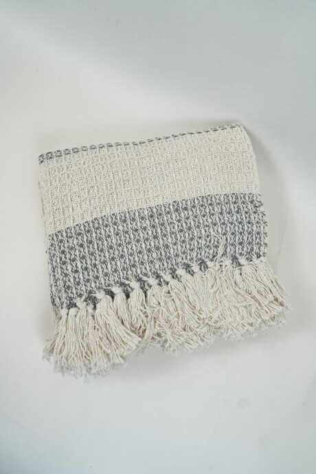 Manta Lineas Gris